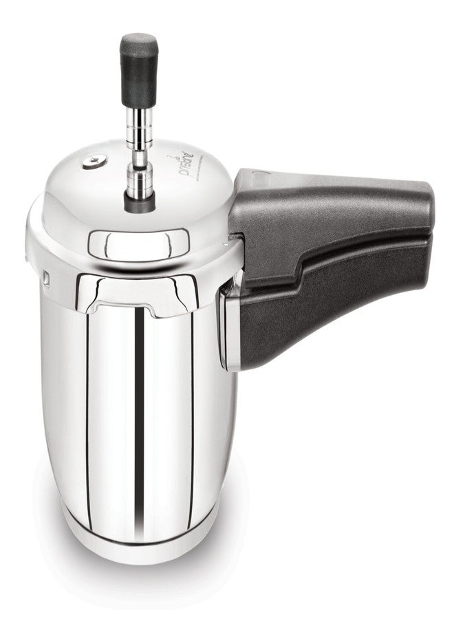 بريستين قدر ضغط من الفولاذ المقاوم للصدأ 18/8 ثلاثي الطبقات، قاعدة حثية، غطاء خارجي (1.5 لتر، فضي اللون)، حاصل على علامة الجودة الهندية ISI - Image 2